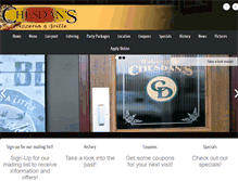 Tablet Screenshot of chesdanspizza.com